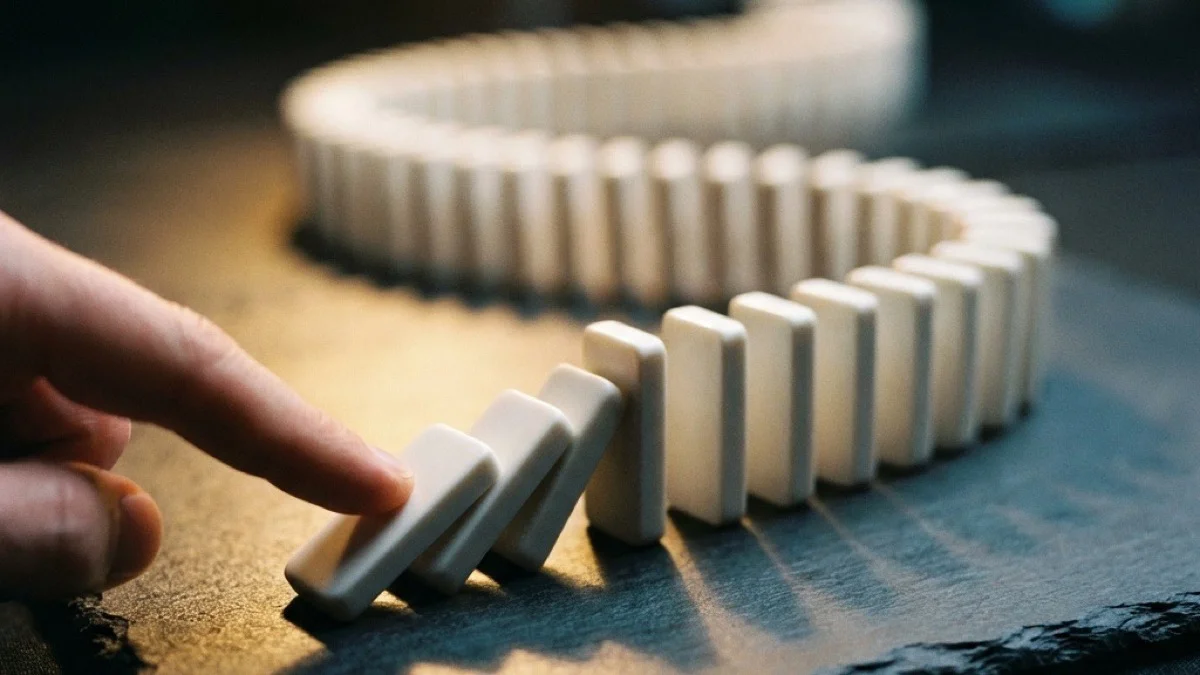 Еден притисок, незапирлив моментум — првото домино менува сè