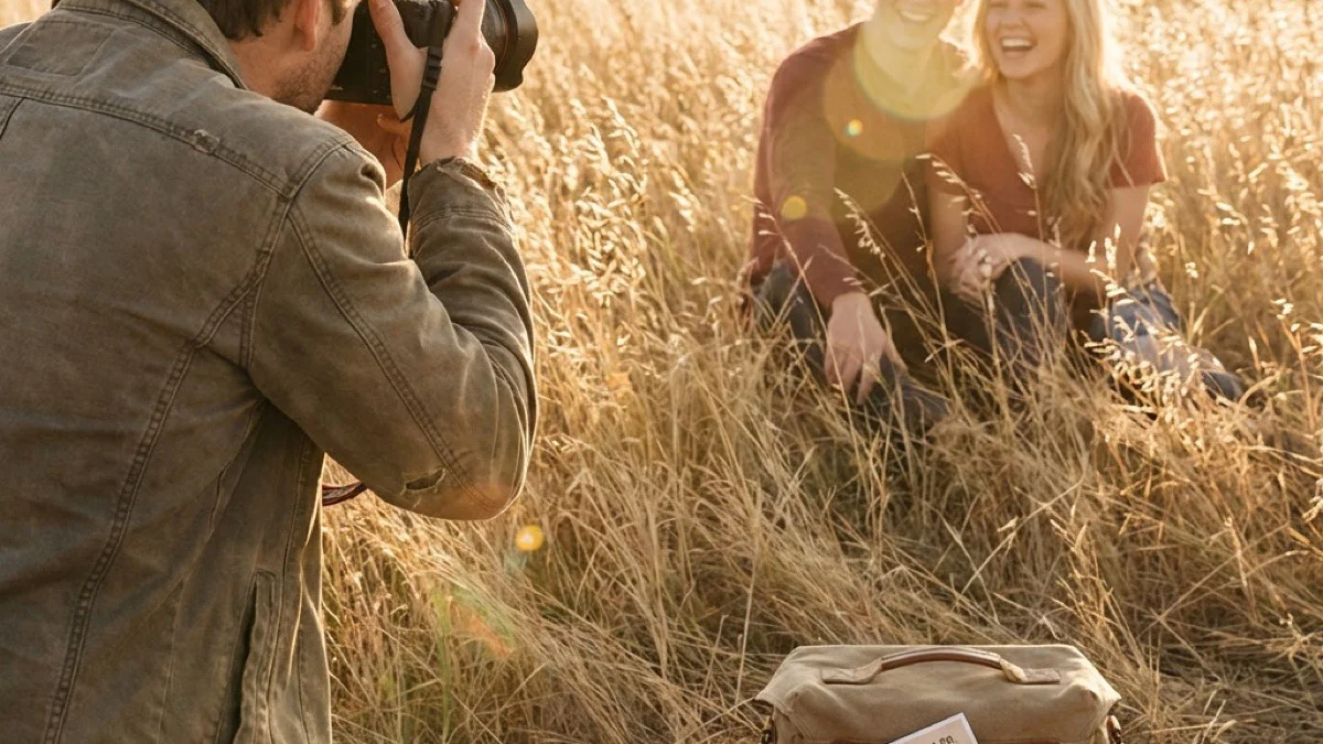 Блесок на објективот, висока трева, двојка што се смее — ова клиентите всушност го букираат