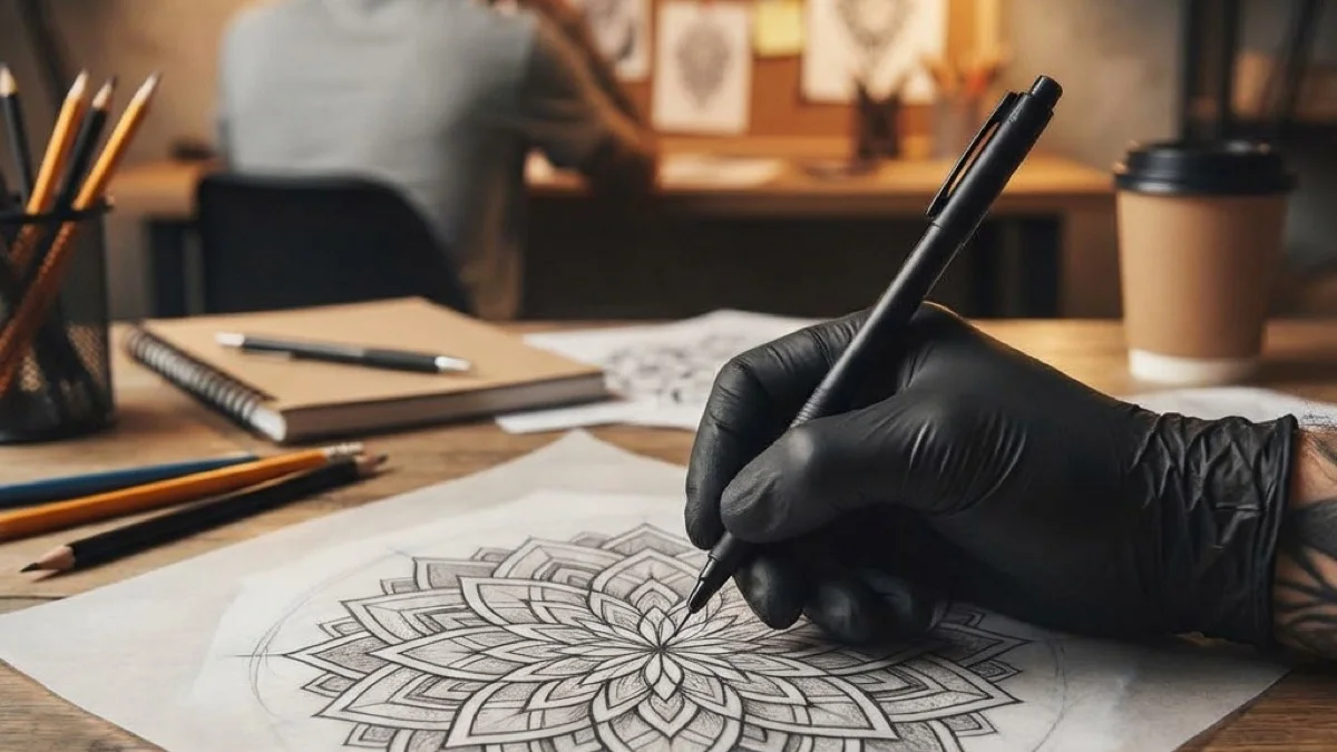 Тенок фломастер на калк-хартија, мандала добива облик — консултацијата каде довербата се гради