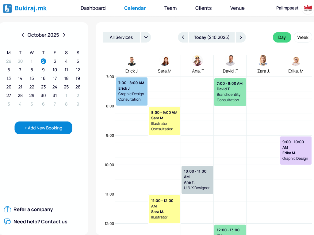 Преглед на системот за резервации